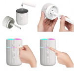 Luftfugter med LED-lys, Hvid