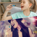 Minimikrofon, blå Minimikrofon, blå