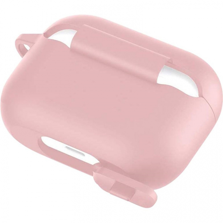 Silikone beskyttelsescover med krog til Airpods Pro, Pink