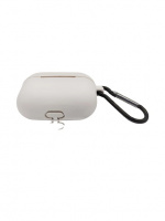 Silikoneskal med krog til Airpods Pro, Taupe