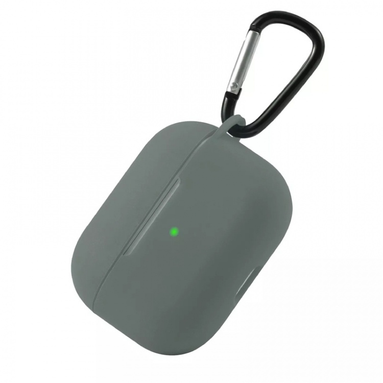 Silikoneskal med krog til Airpods Pro, Grå