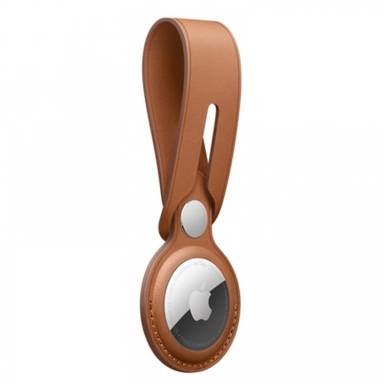 PU-læderetui til Airtag, Brun