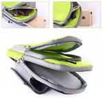 Rummelig armtaske med port til hovedtelefoner, Grøn Rummelig armtaske med port til hovedtelefoner, Grøn