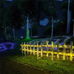 Lyskæde der blinker i 3 mønstre, varm hvid