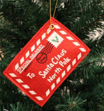 Juletræspynt, postkort