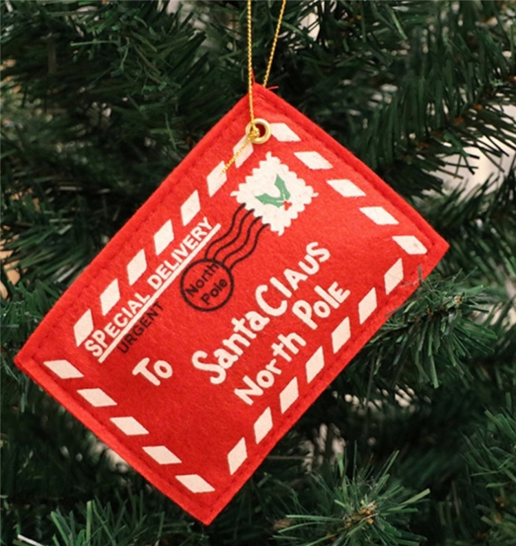 Juletræspynt, postkort