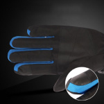 Vandtætte skihandsker, blå/svart, str. L