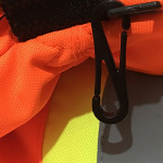 Skihandsker i varsel-farver med reflekser, Orange, Størrelse L