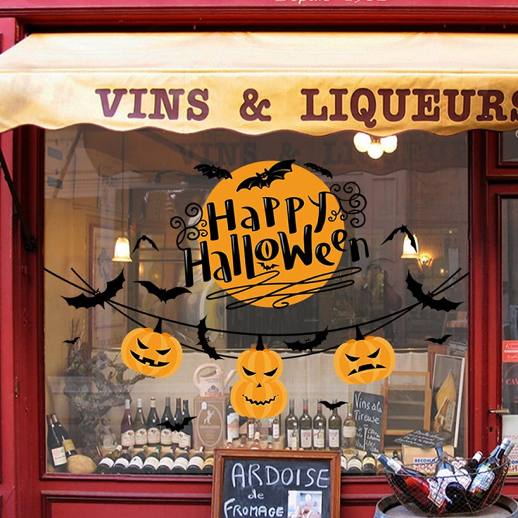 Vægdekoration med Halloween motiv, Happy Halloween 60x45cm