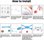 Hængende model af solsystemet + selvlysende farve