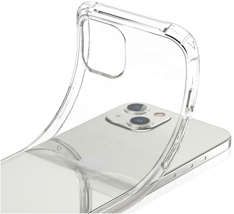 Gennemsigtigt TPU etui til iPhone 13 mini