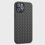 Vævet TPU-etui til iPhone 13, Sort