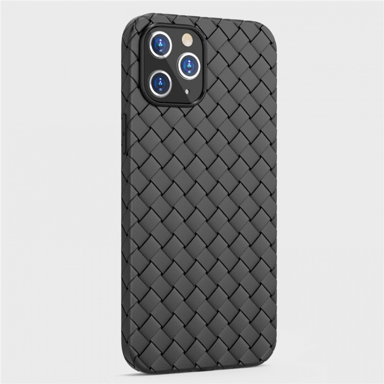 Vævet TPU-etui til iPhone 13, Sort