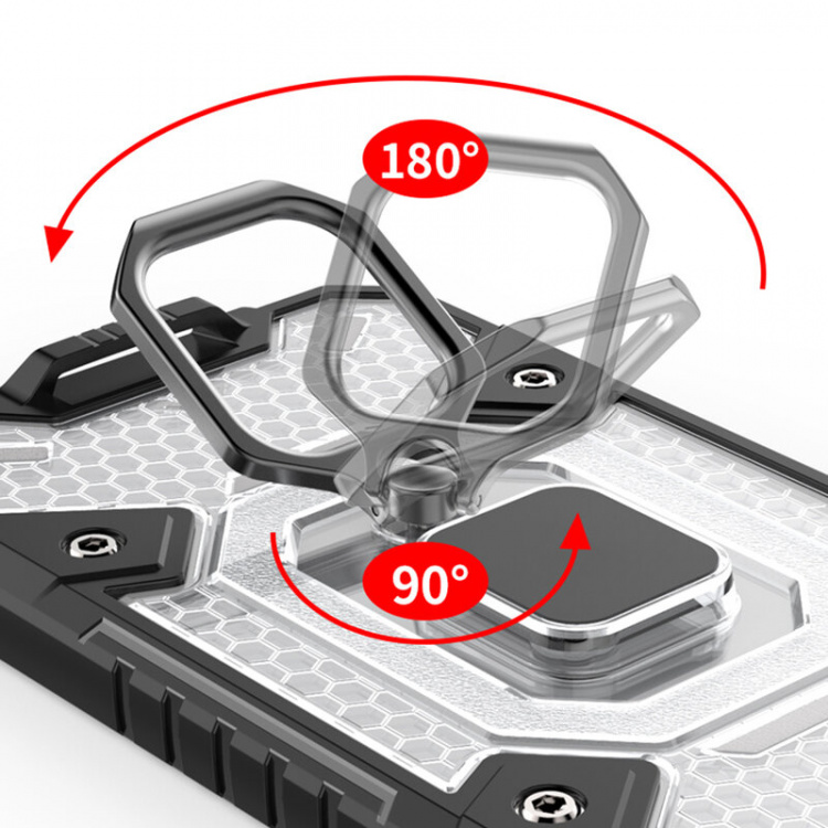 Robust skal til iPhone 13, Sort/lilla