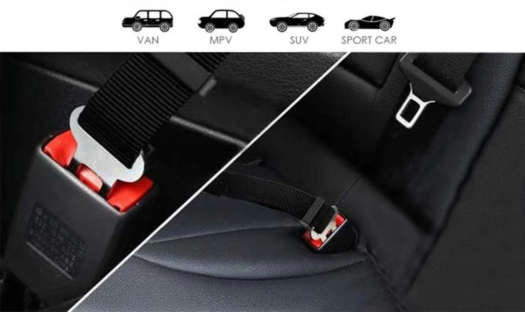 Snor med sikkerhedsseleadapter til kæledyr, Svart