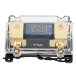 1-i-1-vejs sikringsholder til billyd med display, 100A