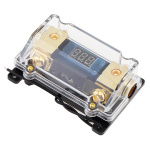 1-i-1-vejs sikringsholder til billyd med display, 100A