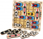 Sjov labyrint med biler til børn