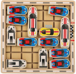 Sjov labyrint med biler til børn