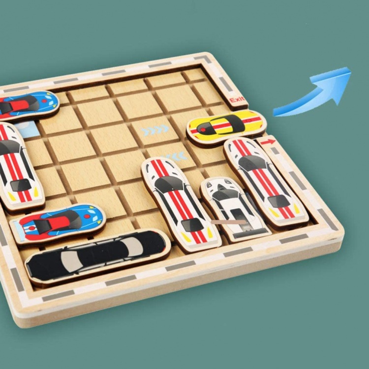 Sjov labyrint med biler til børn