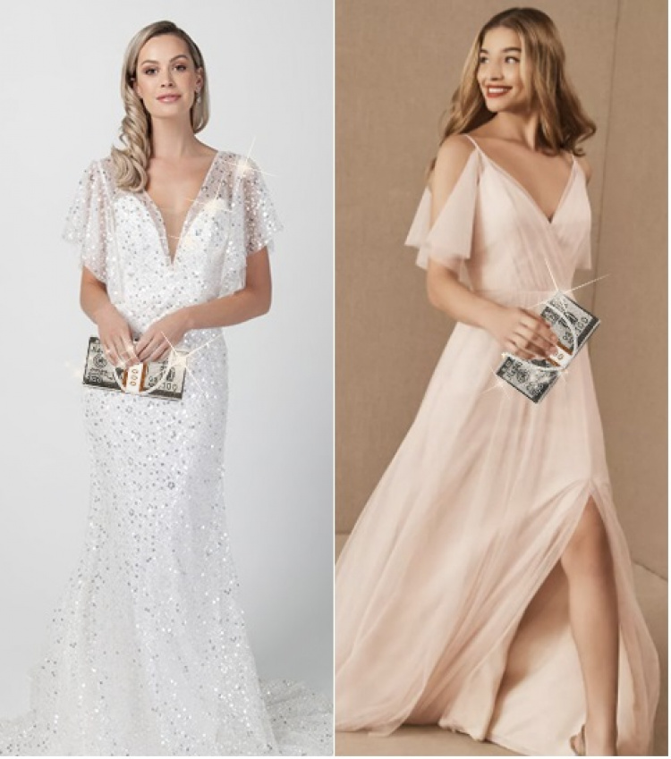 Sjov håndtaske med dollarseddelbundt og magnetisk lås, Grøn