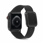 Silikoneur til Apple Watch 42/44/45mm, Sort