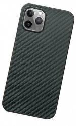 Mobilcover til iPhone 13 med kulfiber look, Sort