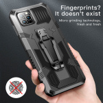 Robust etui med stativ til iPhone 13, Sort