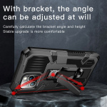 Robust etui med stativ til iPhone 13 Mini, Sort