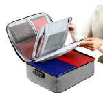 Flere-lags dokumentopbevaringspose, grå