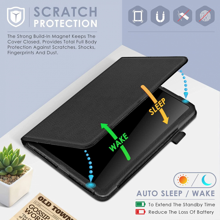 Etui med kugleholder til iPad Mini 6, Svart