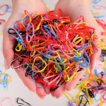 2000-pak Børnehårsnore, flerfarvede