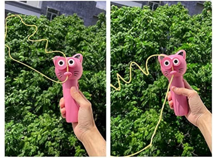 Kastelegetøj i reb til børn (pink)