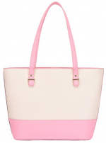 Håndtasker, Beige Pink med gulddetaljer