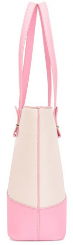 Håndtasker, Beige Pink med gulddetaljer