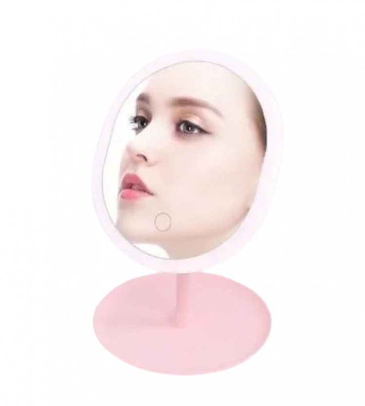 Genopladeligt Led Touch Toiletbordsspejl med stativ