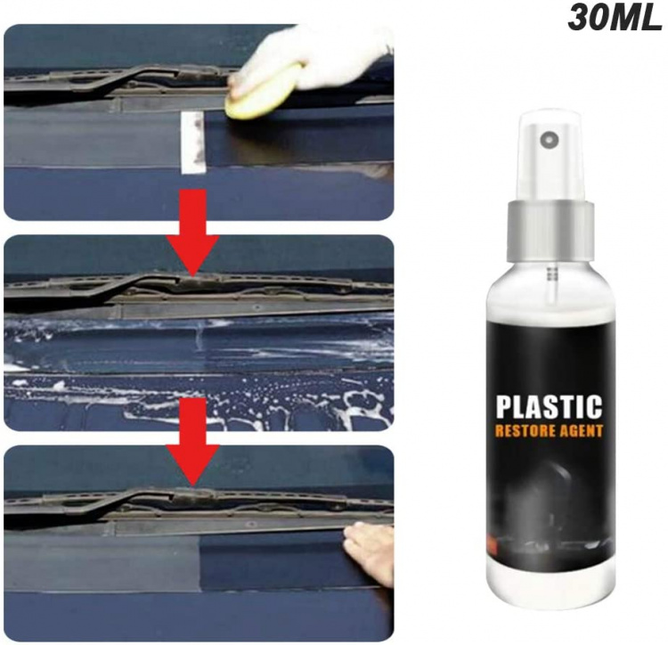 Spray der renser, polerer og genopretter plastik, 100 ml