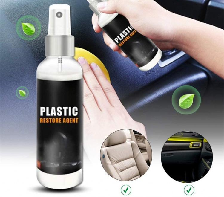 Spray der renser, polerer og genopretter plastik, 100 ml