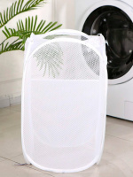 Vasketøjskurv i Net, Hvid