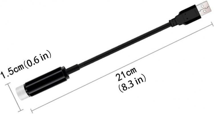 Atmosfærelampe, lilla stjernehimmel