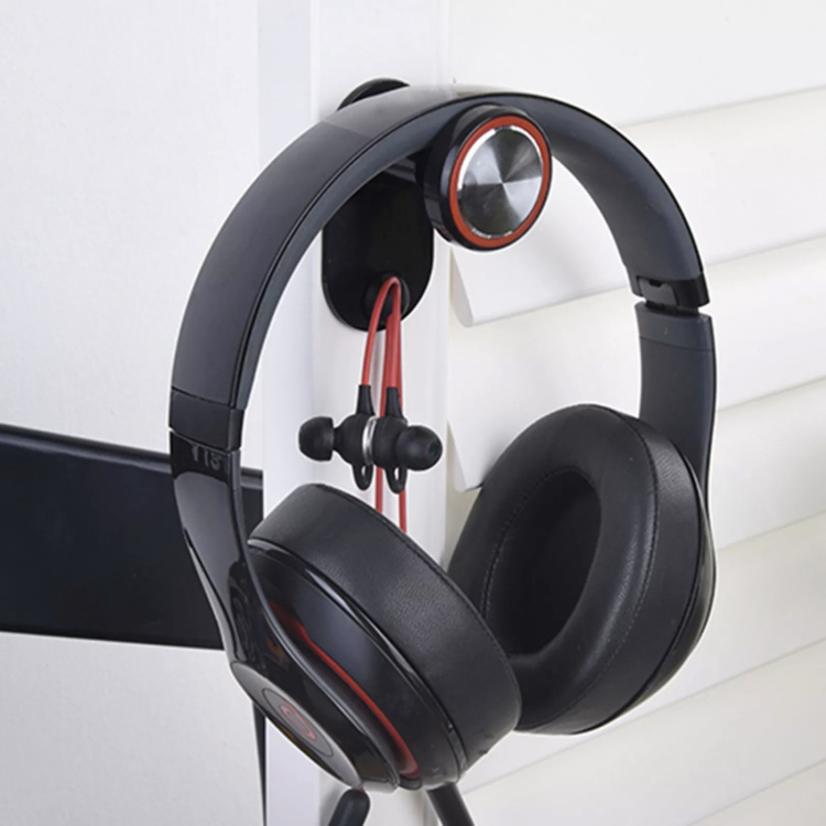 Nedfældbar krog til headset