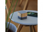 Bluetooth mini-træhøjttaler til kontoret, Grå