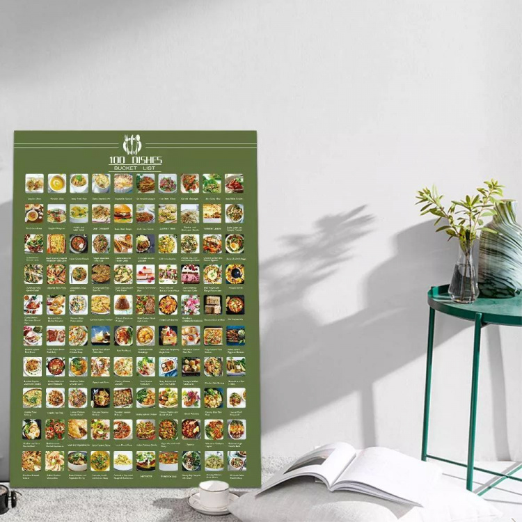 100 Madretter Bucket List Plakat