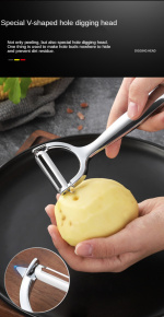 Grøntsagsskræller i stål