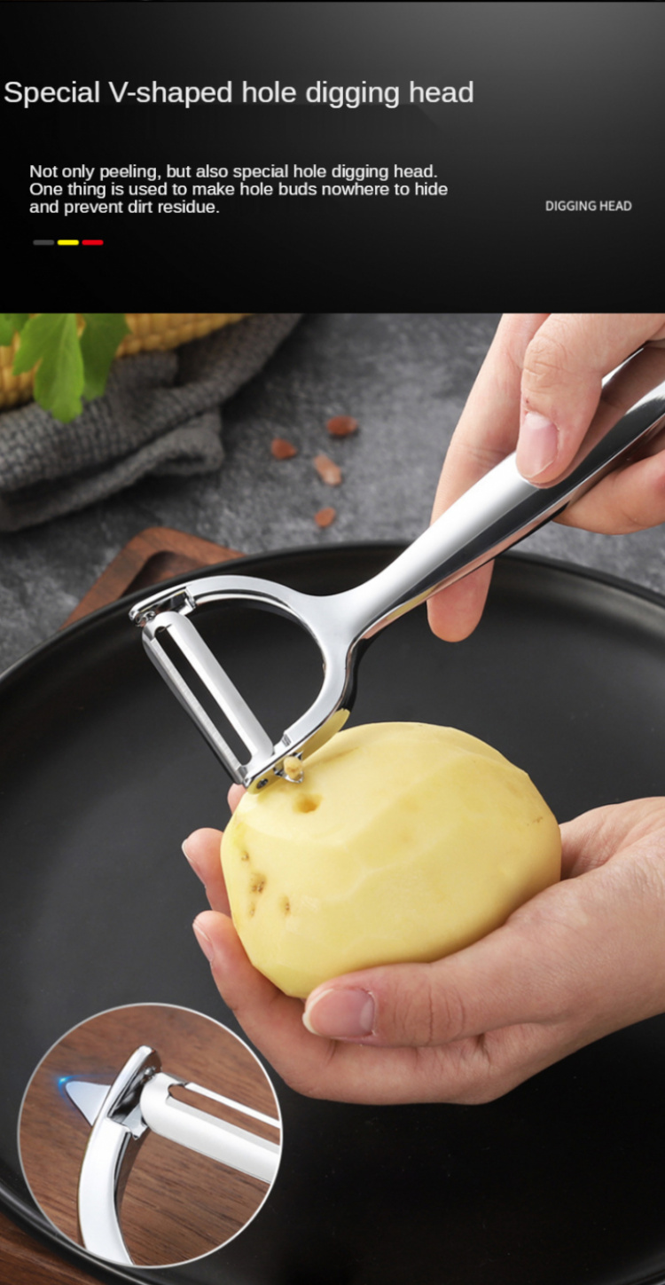 Grøntsagsskræller i stål