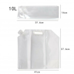 Sammenfoldelig vandbeholder 10L med håndtag og vandhane