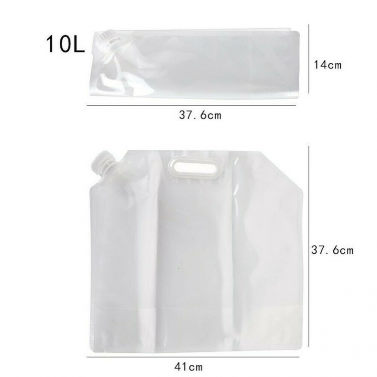 Sammenfoldelig vandbeholder 10L med håndtag og vandhane