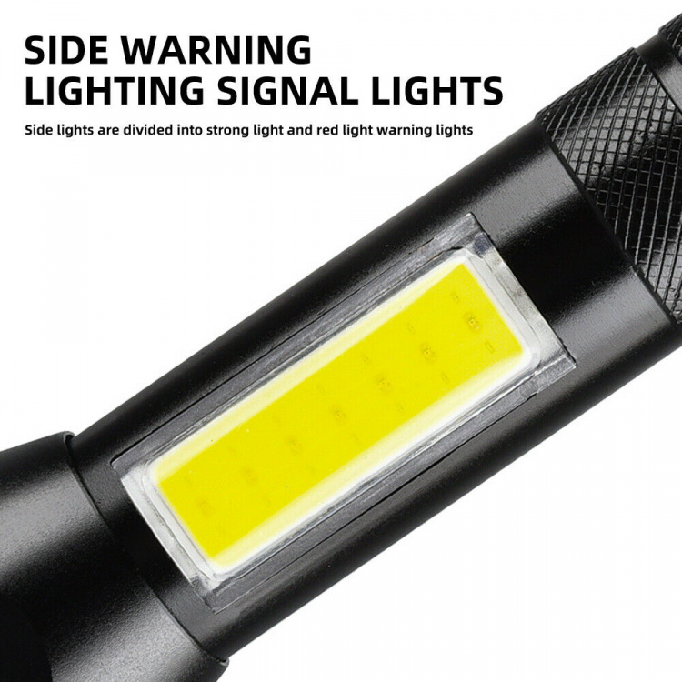 Lommelygte med nødhammer