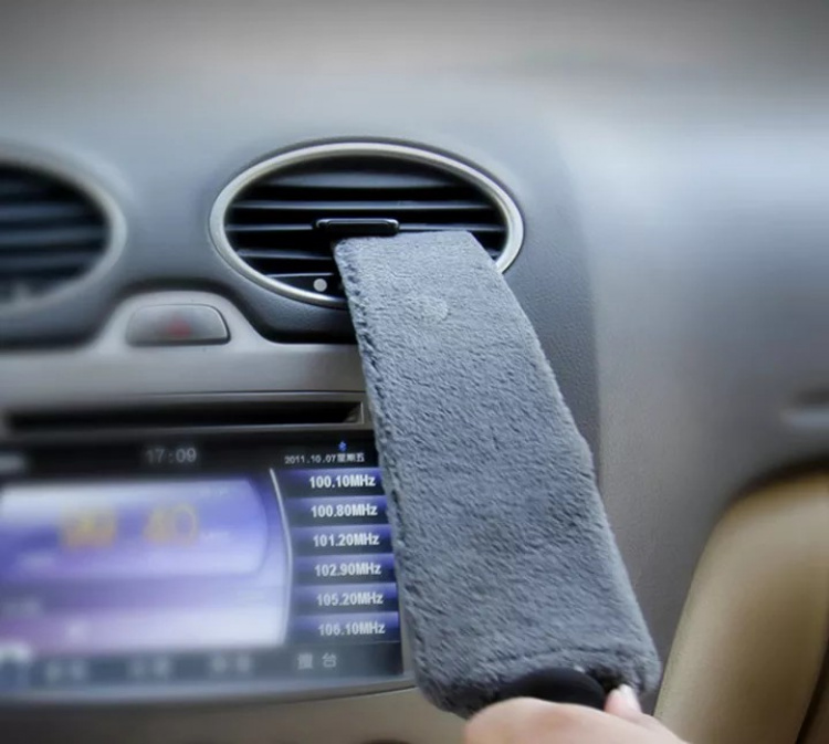 Glat støvklap til bilen, Grå