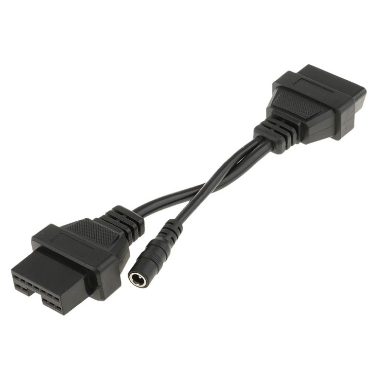 16 pin till 12 pin OBD2 Adapter för Mitsubishi